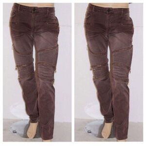 NEW ROBIN'S JEAN THE SHOW Moto Slim Jeans SZ 40